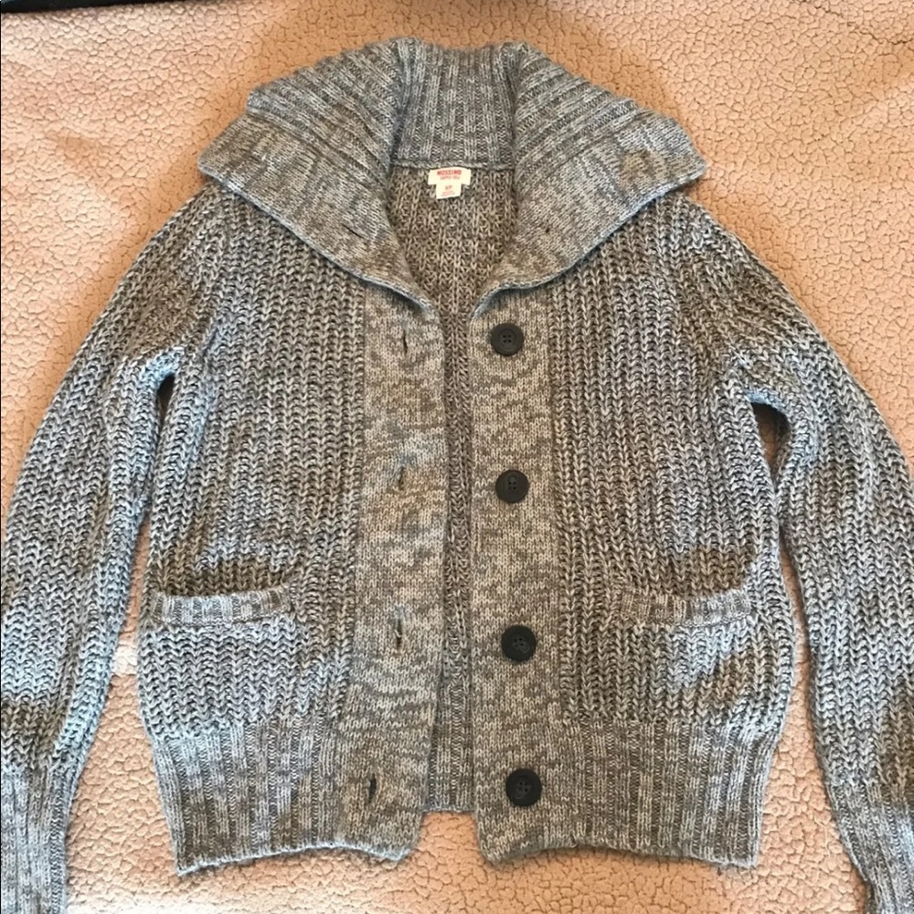 Mossimo Gray Cardigan Sweater